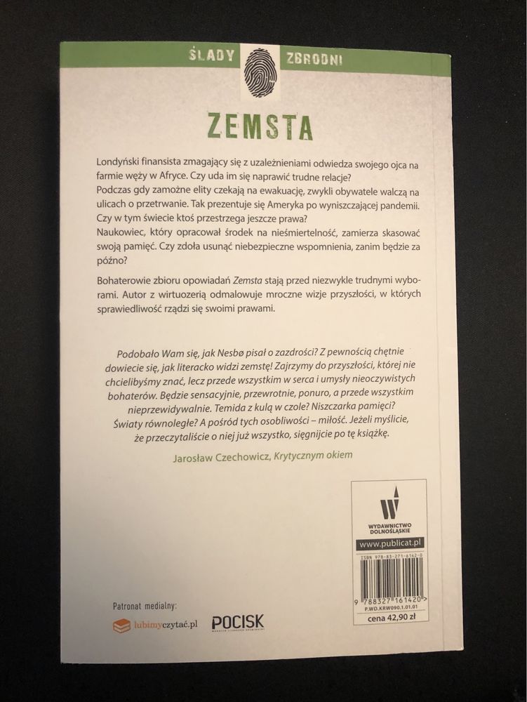 Nowa książka Jo Nesbo „Zemsta”, wyd. dolnośląskie