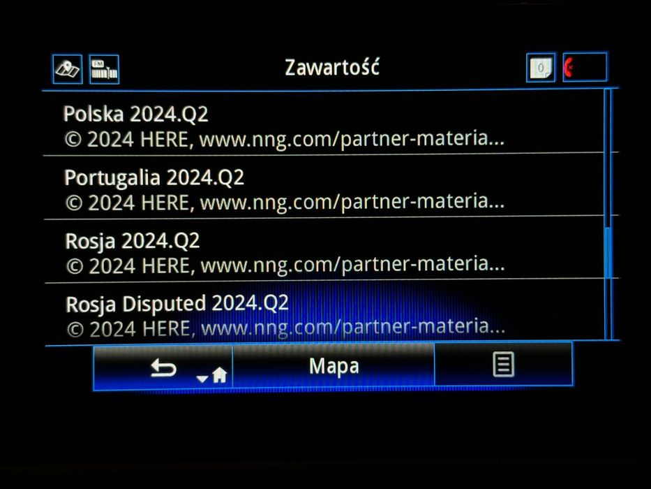 Aktualizacja map 2024.12 lub 2024.Q4 R-LINK 2 RENAULT ZDALNIE