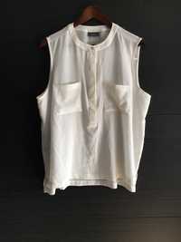 Biała bluzka na ramiączka xl xxl top koszulka elegancka tshirt letnia