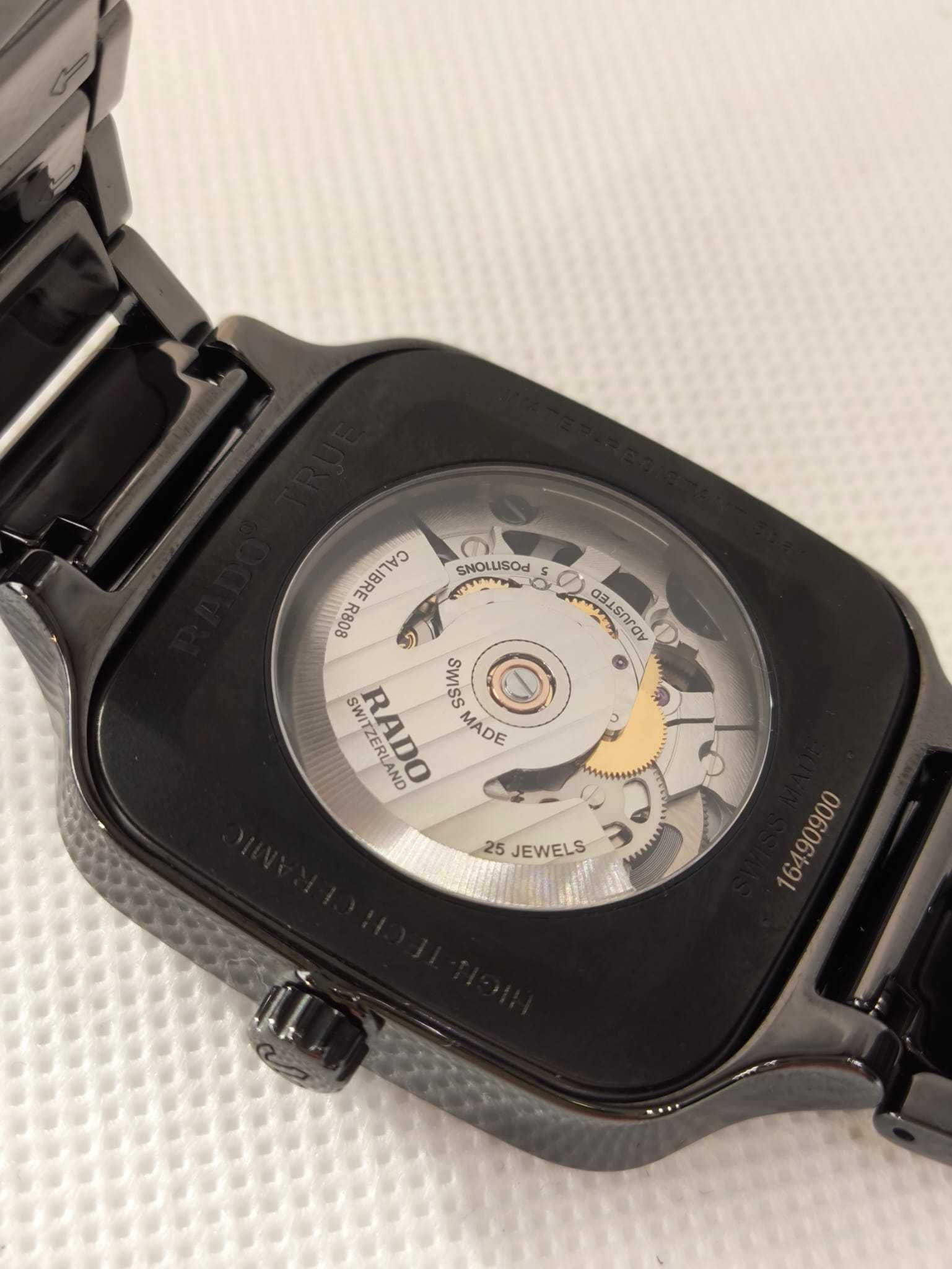 Rado True Square Gent Automatic Skeleton L Black