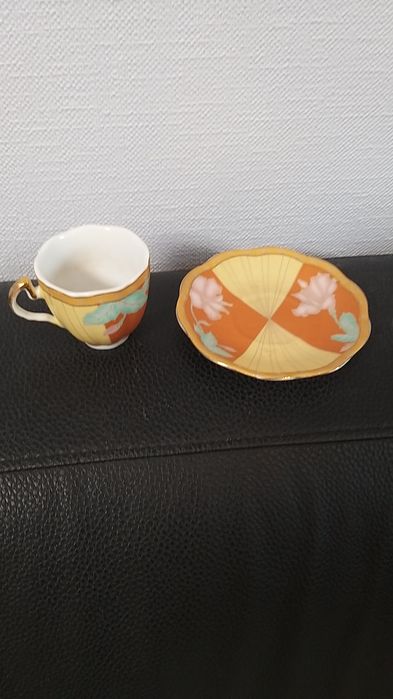 Кофейний сервіз чашки з блюдцями на 6 персон в коробці, Китай, б/в,