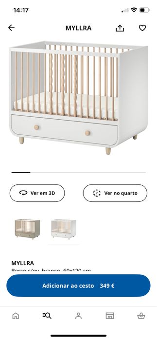 Berço + muda fraldas + colchao