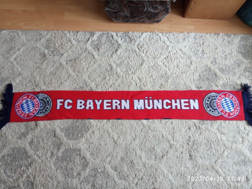 Szalik Bayern Monachium oldschool retro dwustronny