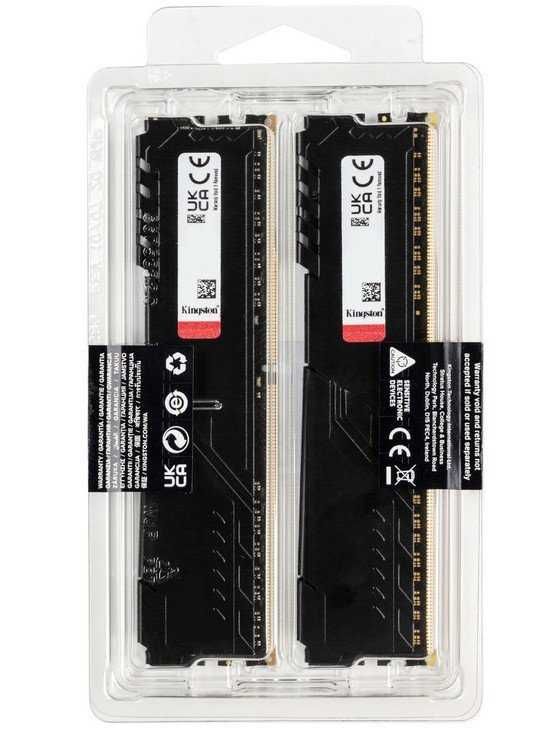 ОЗУ Kingston DDR4 16GB (2x8GB) 3600Mhz FURY Beast Black