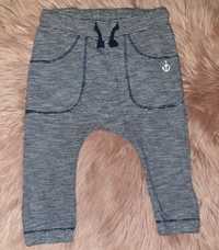 Spodnie baggy marynarskie H&M r. 80 9-12 m-cy