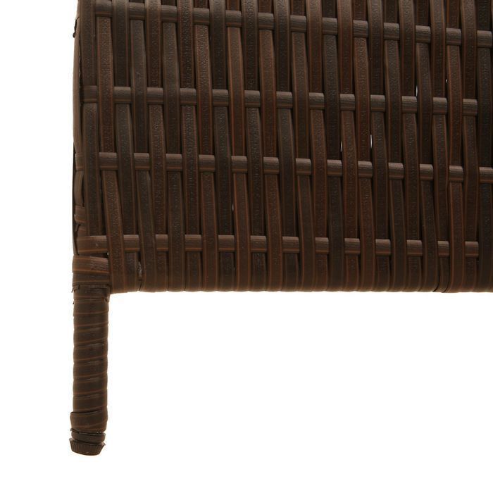 Parawan Przegroda Pokojowa 4 Panele Składana Brązowa 195x180 cm