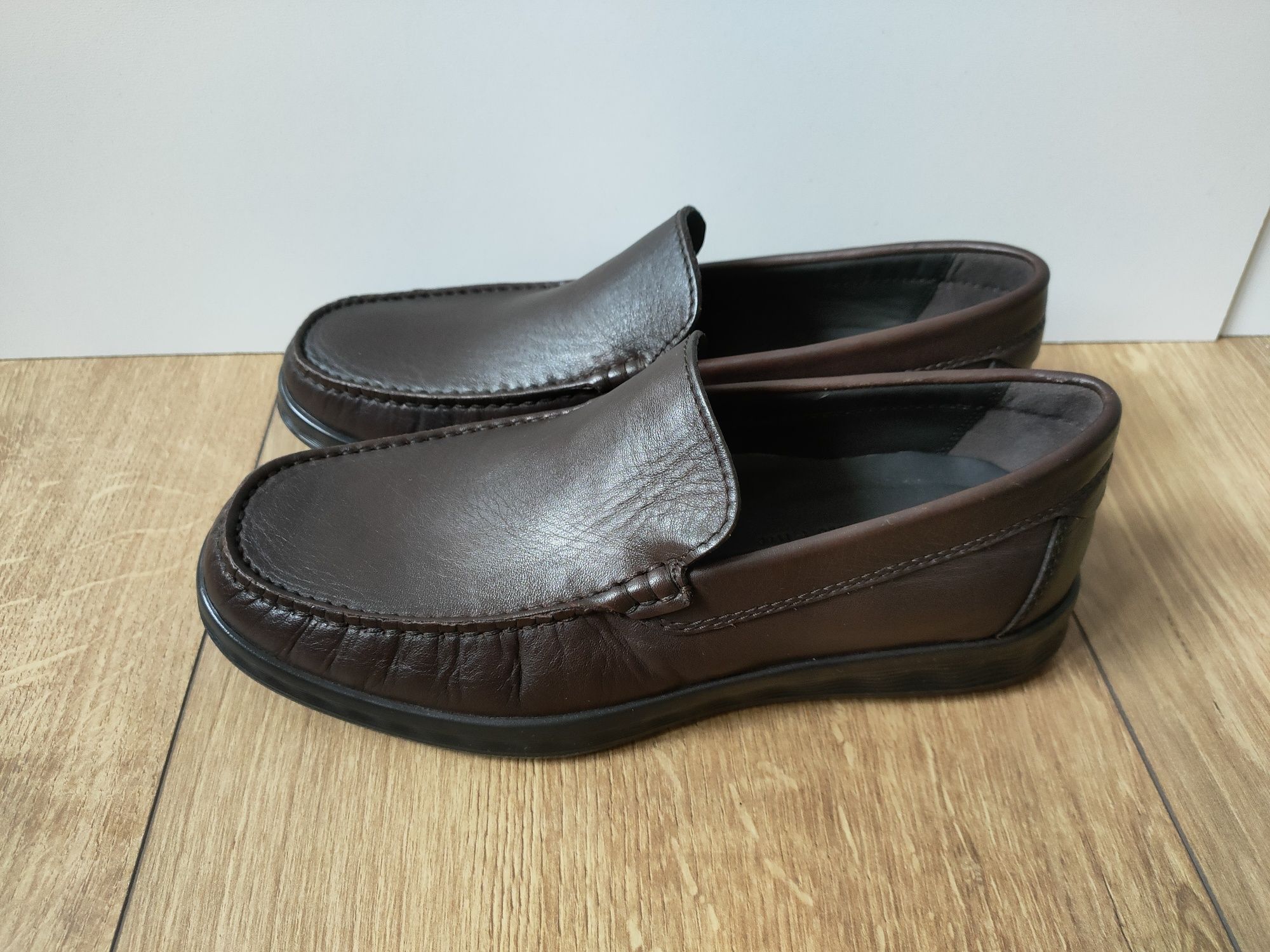 Buty Ecco S-Lite Denmark męskie skórzane mokasyny r. 39 26cm