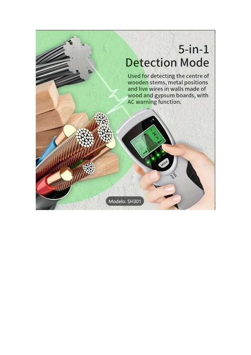 Detetor multifunções 5 em 1