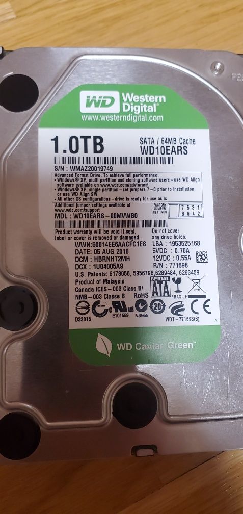 Western Digital 1TB ідеальний стан