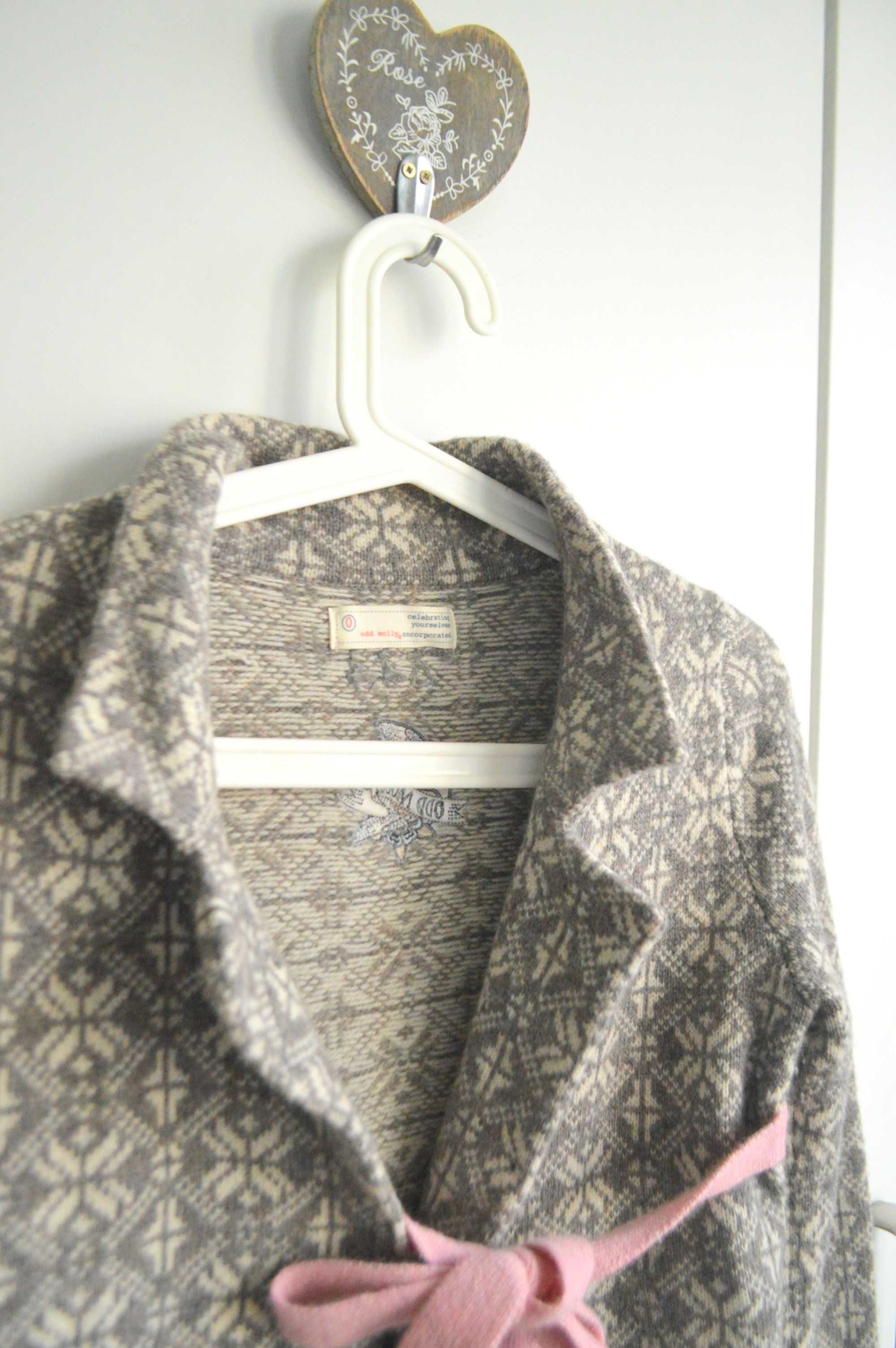 Odd Molly wełniany kardigan marynarka sweter XS/S premium luksusowy