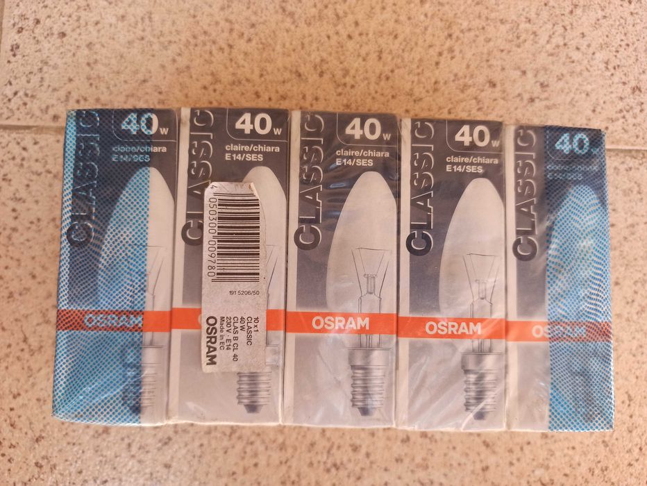 Lâmpadas OSRAM classic 40w