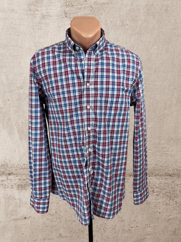 Hackett London roz. L męska koszula w kratkę slim fit