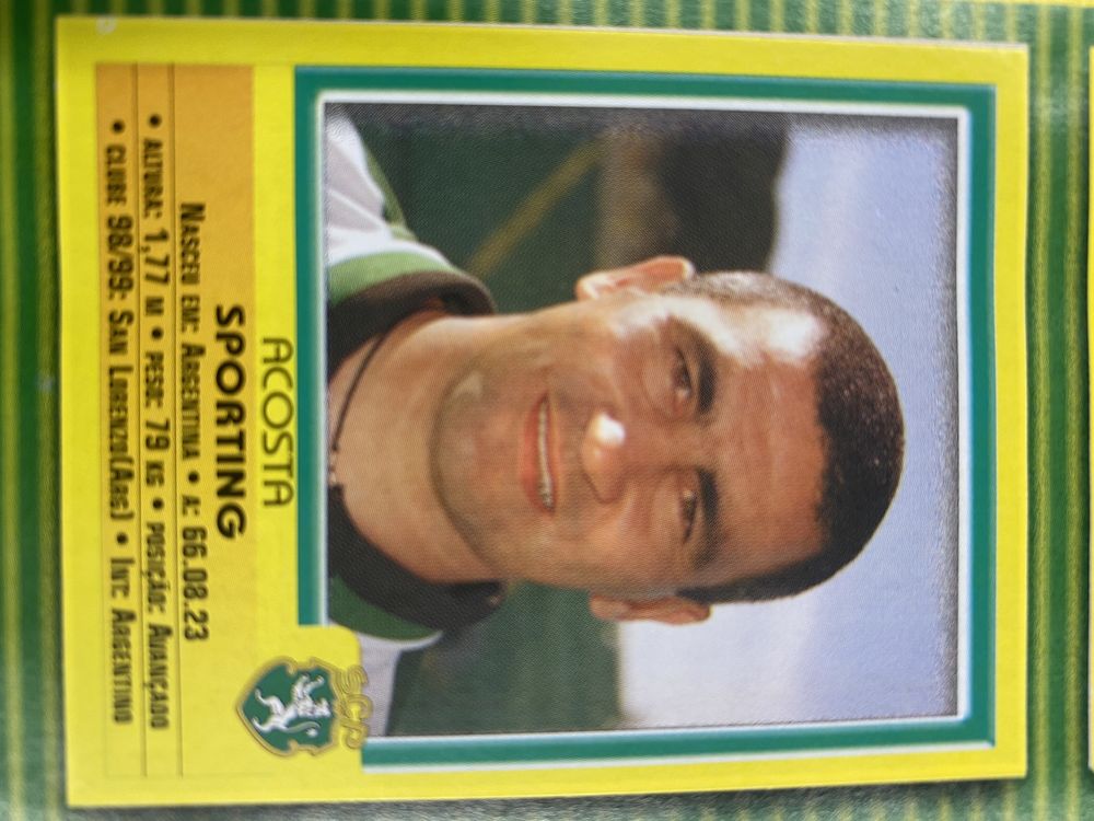 Caderneta cromos futebol epoca 99/00