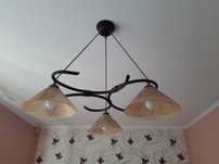 Lampa wisząca szklane klosze