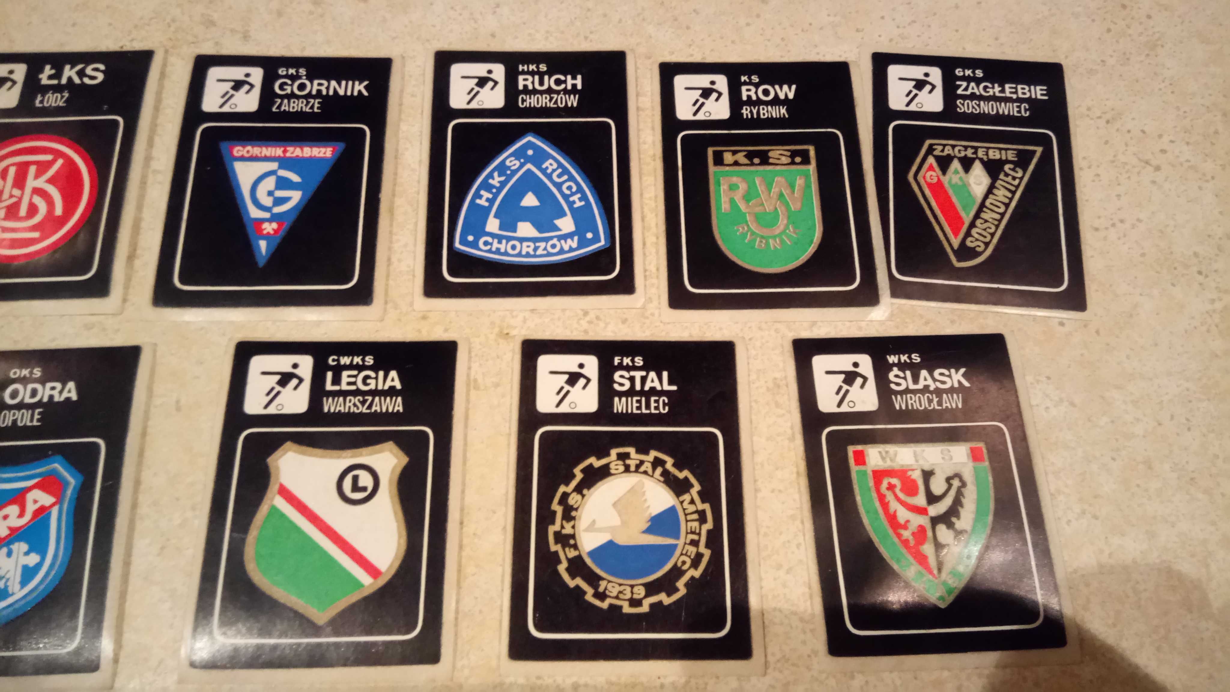Nalepki piłkarskie polskiej ekstraklasy lata 80