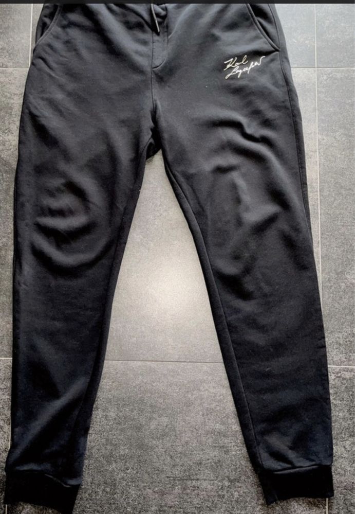 Karl Lagerfeld czarne spodnie r XL