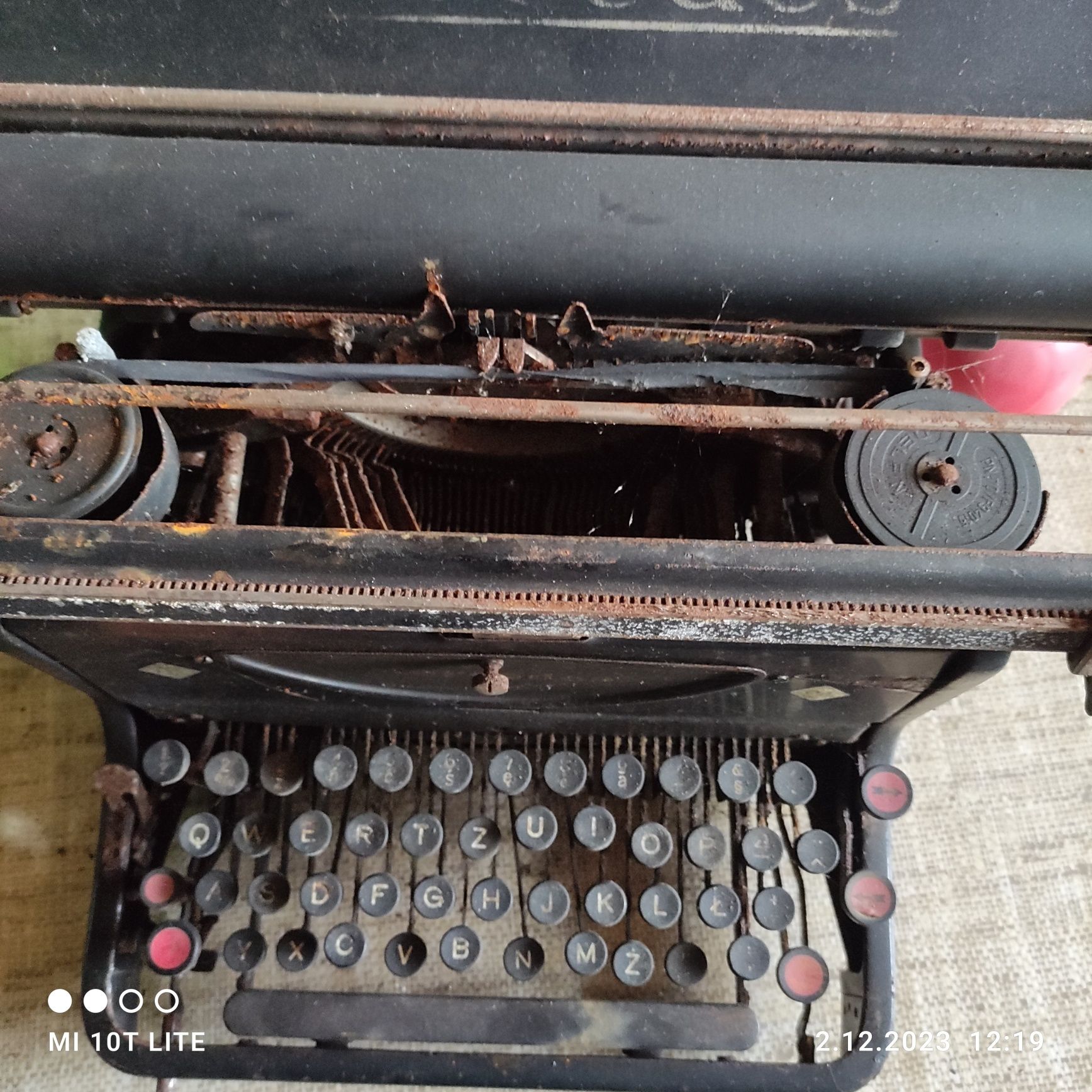 Stara maszyna do pisania mercedes