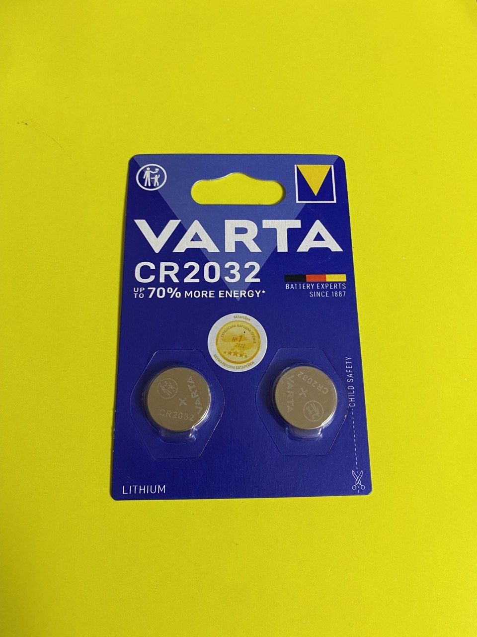 Батарейка CR2032 2 шт Varta Lithium ціна за упаковку