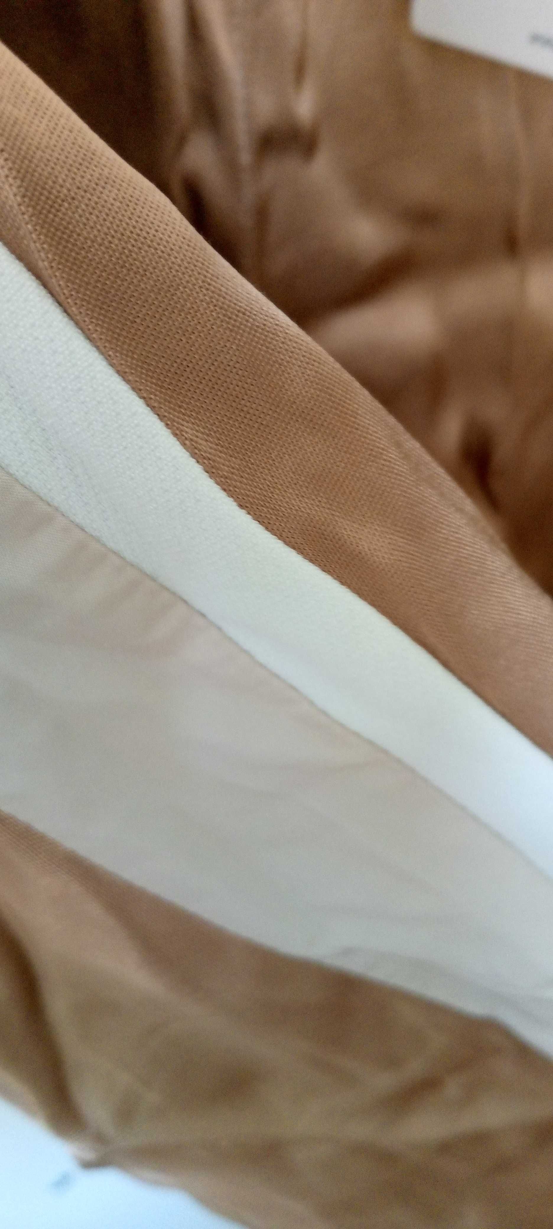 Satynowe spodnie Zara z lampasami i kieszeniami, ściągacze rozmiar S