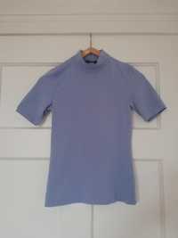 Błękitna bluzka z półgolfem Lindex XS