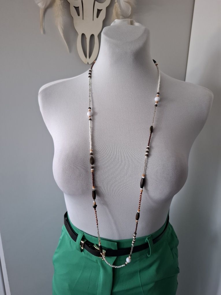 Elegancki naszyjnik długi boho