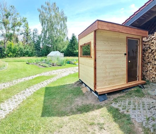 Sauna Ogrodowa Fińska z piecem elektrycznym Harvia Cilindro 7 kW