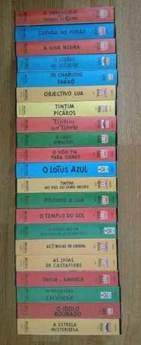 Colecção de 21 cassettes vhs Les Aventures de TINTIN de Hergé