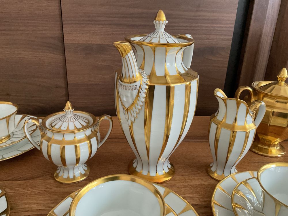 Serwis kawowy porcelana Furstenberg Grecque Athena