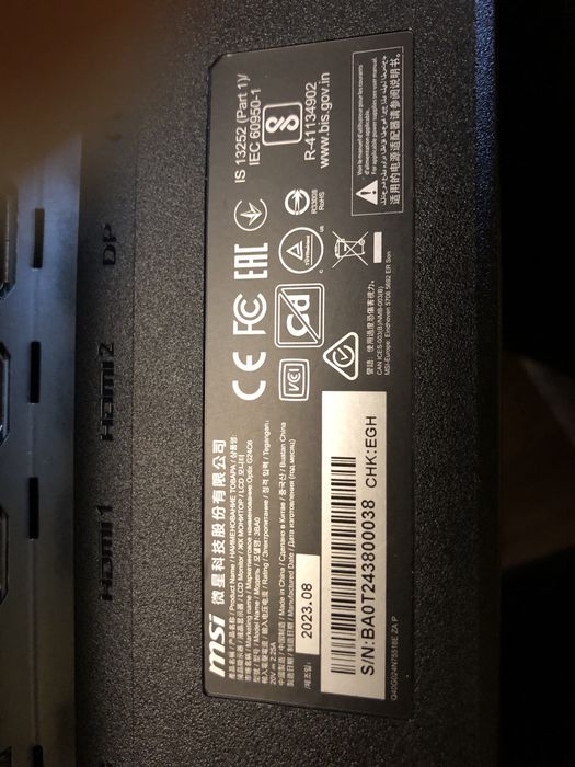 Монитор 24ʼʼMSI OPTIX G24C6