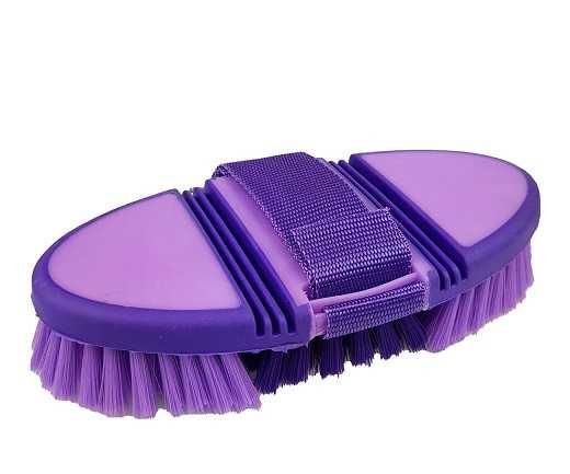 Zestaw szczotek dla konia fioletowy 5 elementów+ czarny 4el