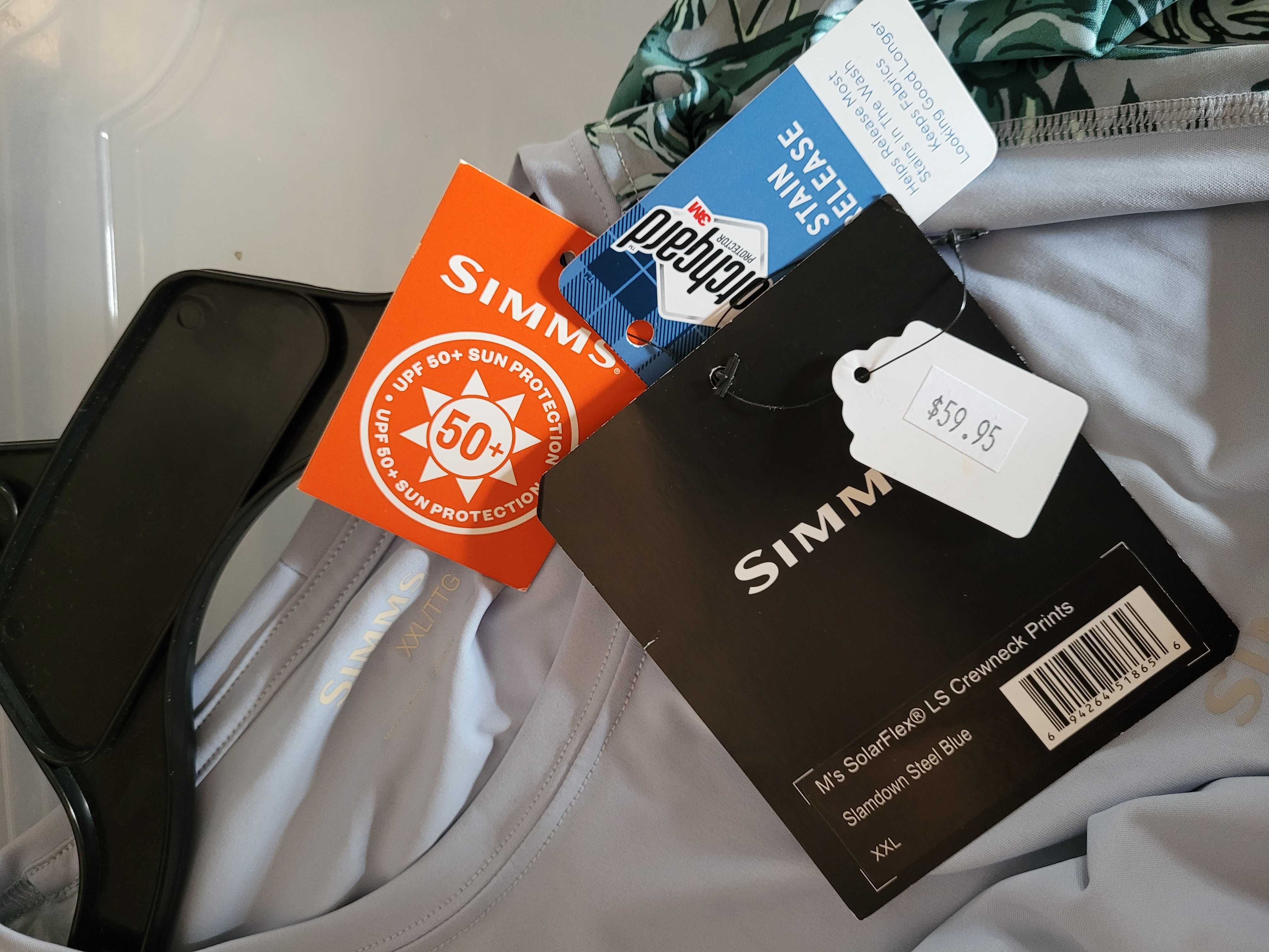 Сонцезахістна термофутболка Simms SolarFlex® Print  - UPF 50+