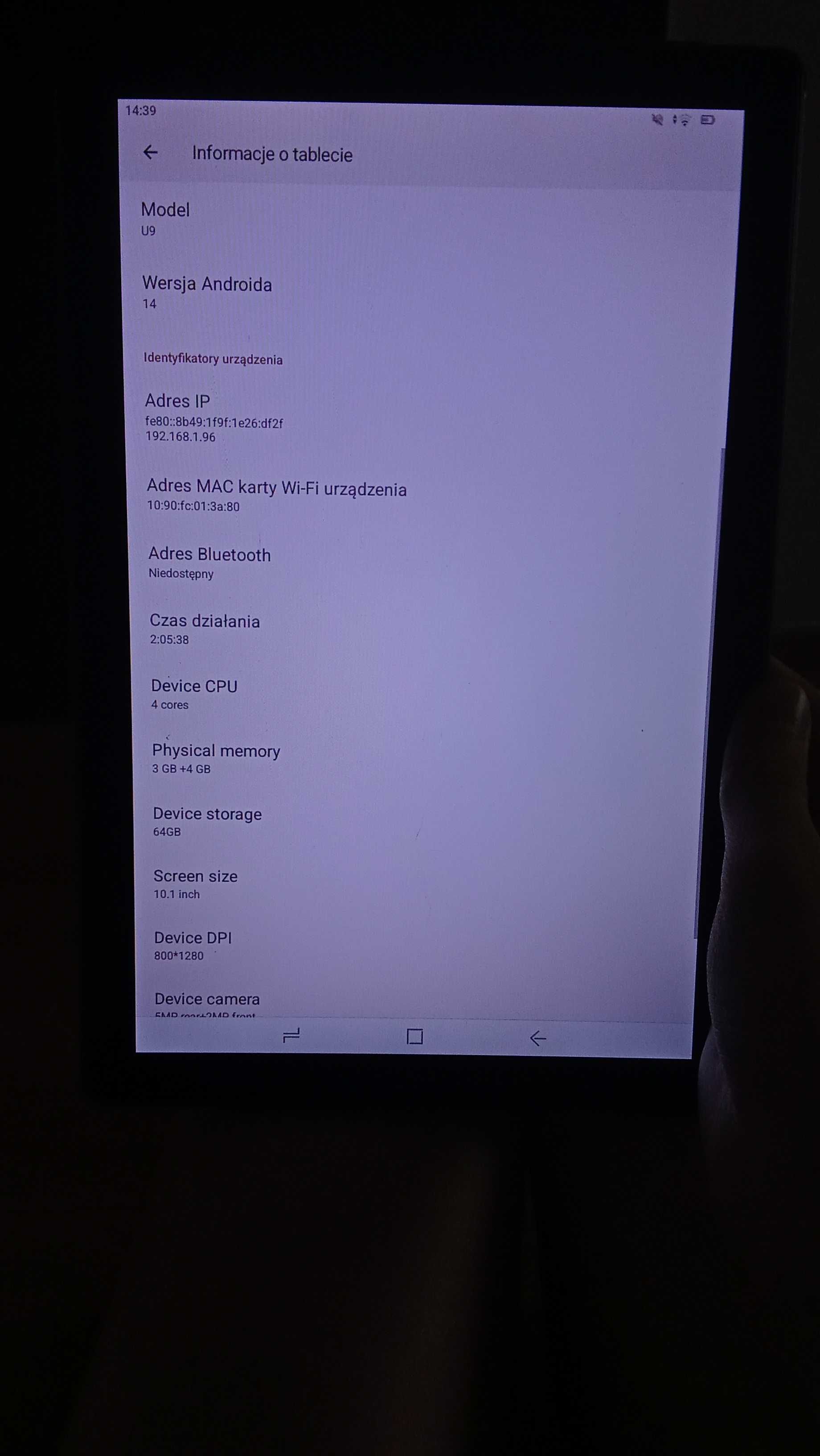Tablet Doggee U9 Android 14