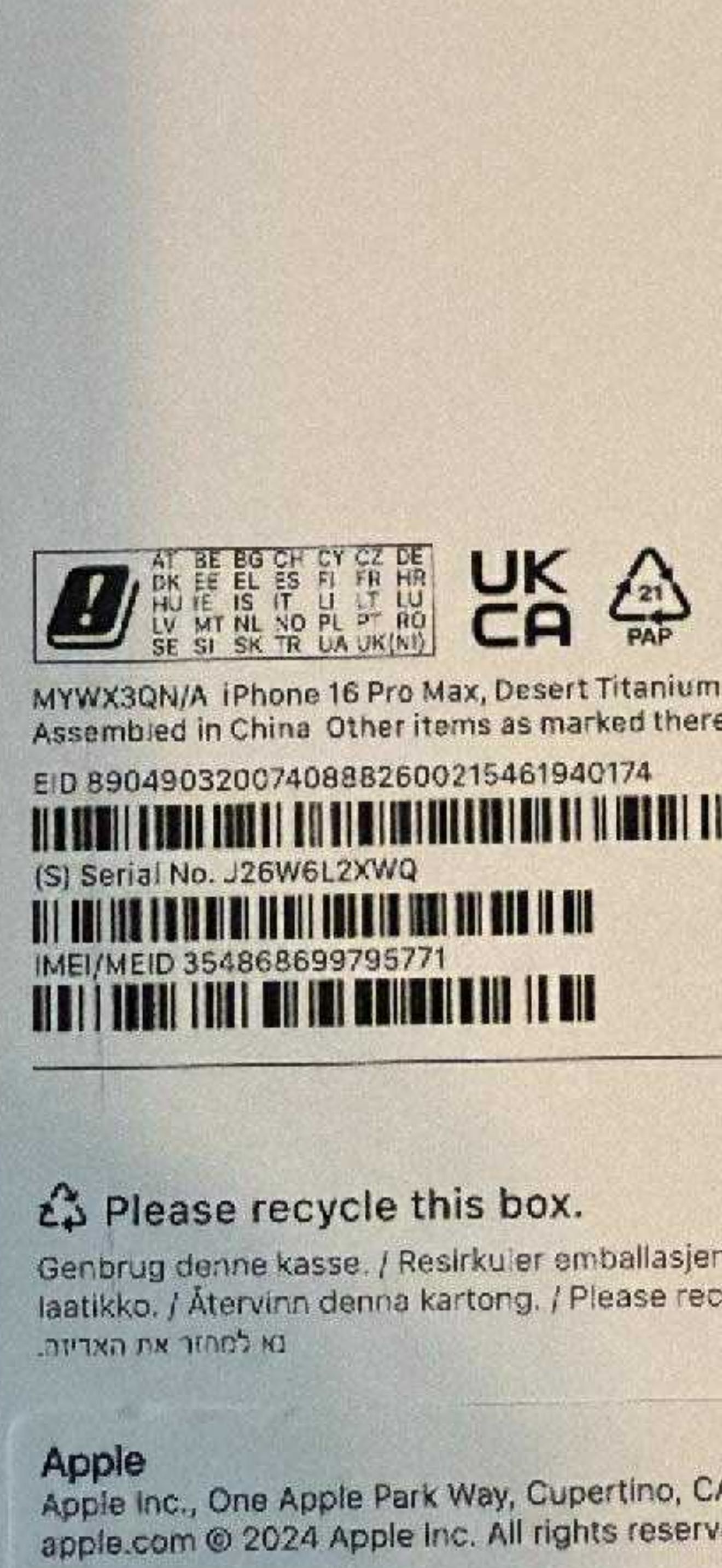 iPhone 16 pro max 256 kolor złoty  nowy