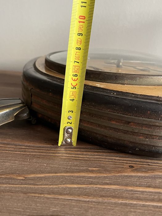 Stary zegar wiszący Florida mechaniczny drewno