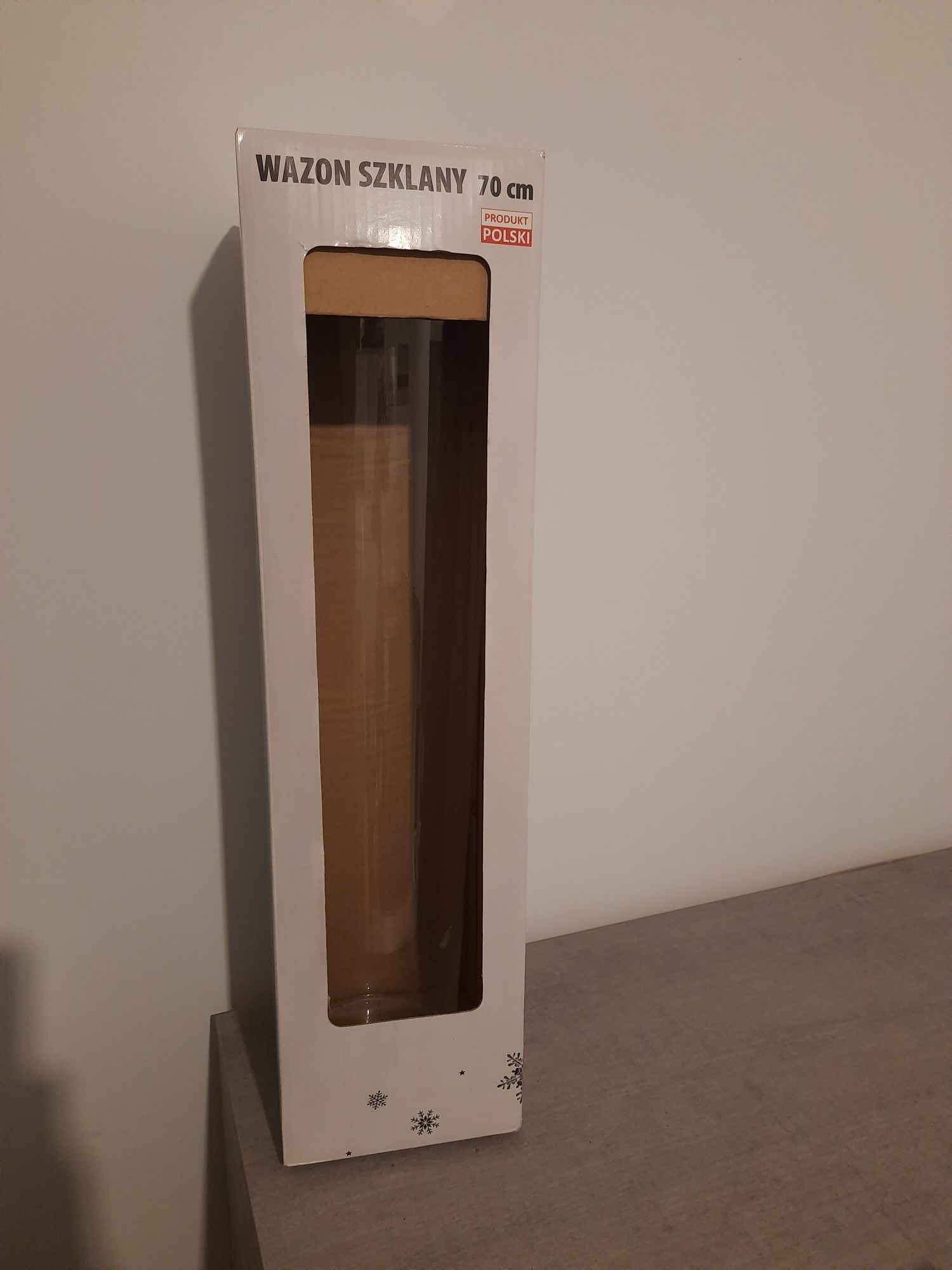 Wazon szklany 70 cm