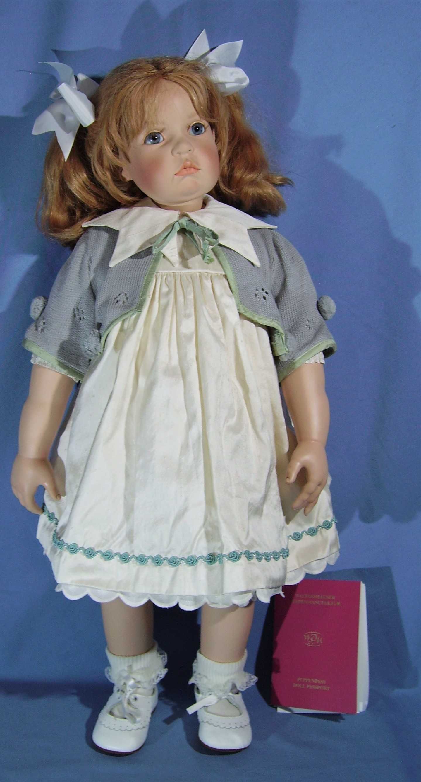 Прекрасная большая кукла лялька винил 65см Piccolina Hildegard Gunzel