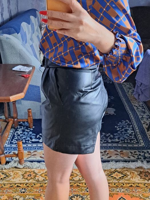 шорти з екошкіри