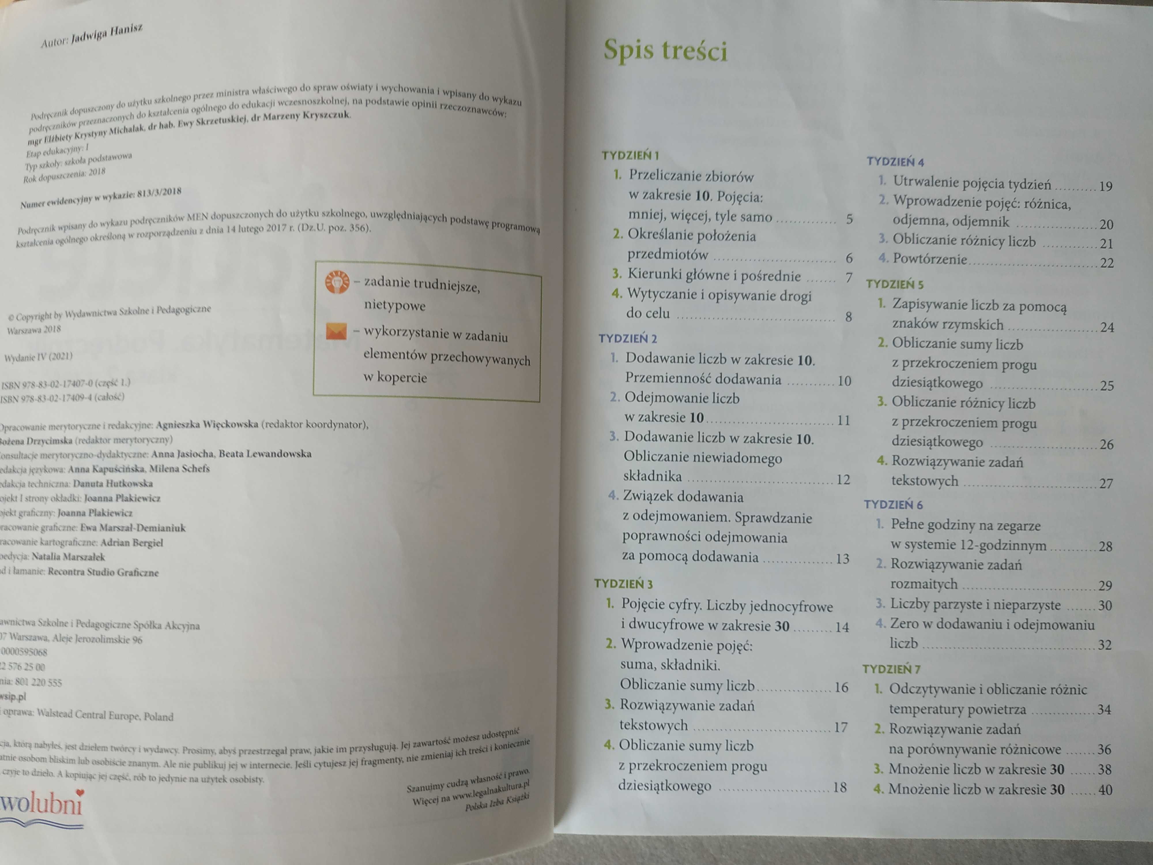 Szkolni przyjaciele. Matematyka. Podręcznik do klasy 2 część 1