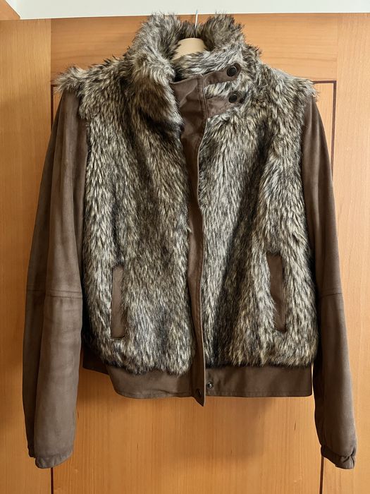 Bomber castanho de pelo