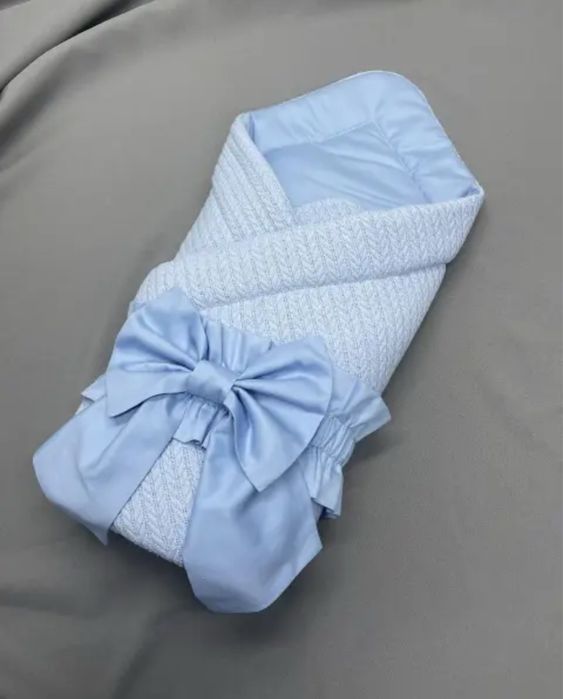 Зимовий плед- конверт на виписку для новонародженого