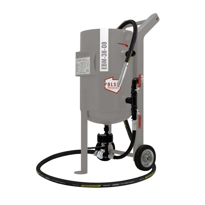 Polska piaskarka syfonowa warsztatowa EBM-38-08 38L 8Bar Land Reko