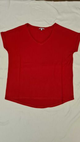Czerwony T-shirt Greenpoint w serek