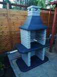 Solidny grill betonowy - nowoczesny design, trwała konstrukcja