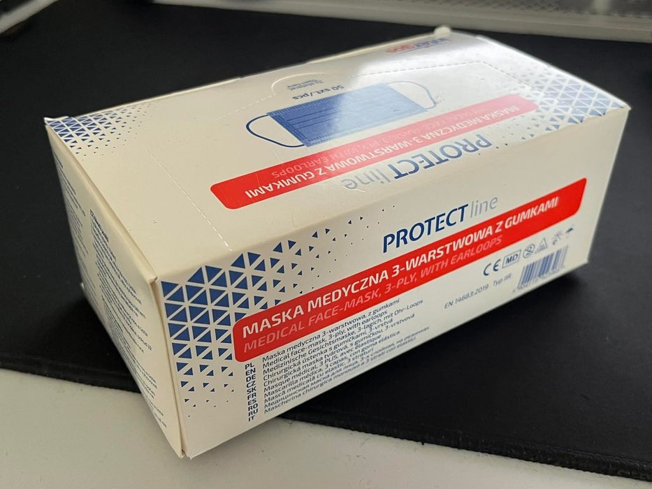 Jednorazowe Maski Medyczne 100 sztuk