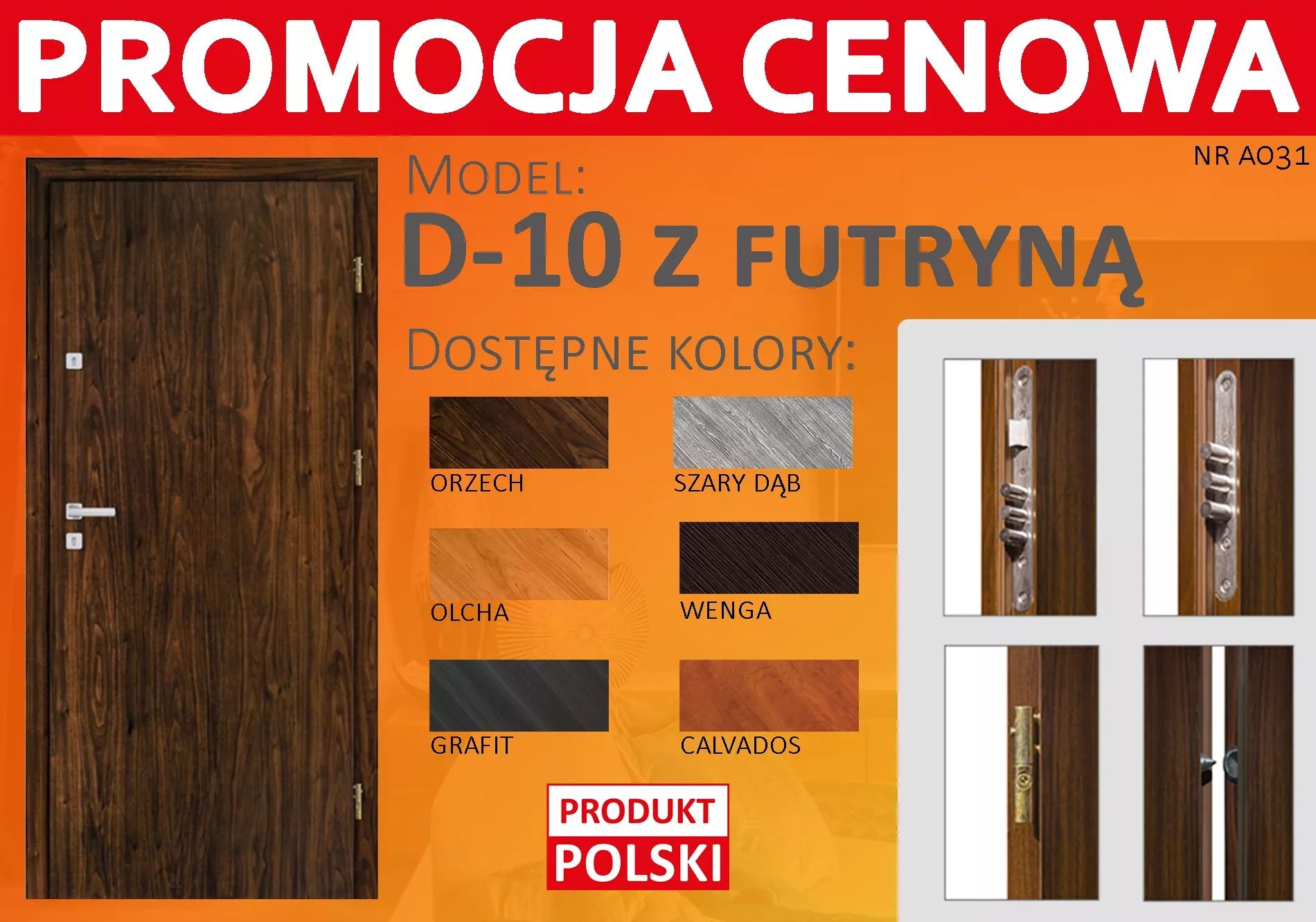 Drzwi zewnętrzne z montażem do Bloku