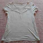 Blusa branca renda Promod
