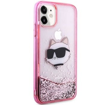 Oryginalne Etui KARL LAGERFELD Glitter Choupette Head do Iphone 11