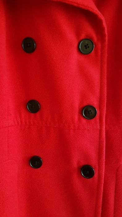 !OKAZJA! Czerwony płaszcz ZARA jak nowy