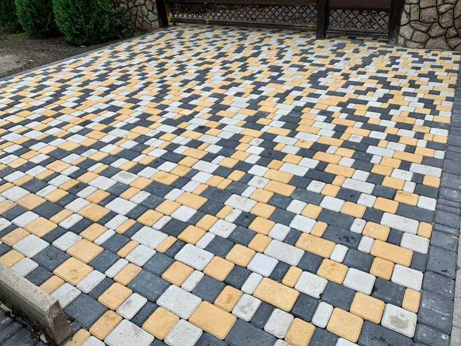 ЗНИЖКА Тротуарна плитка Старе місто. Брусчатка Старый город + Укладка