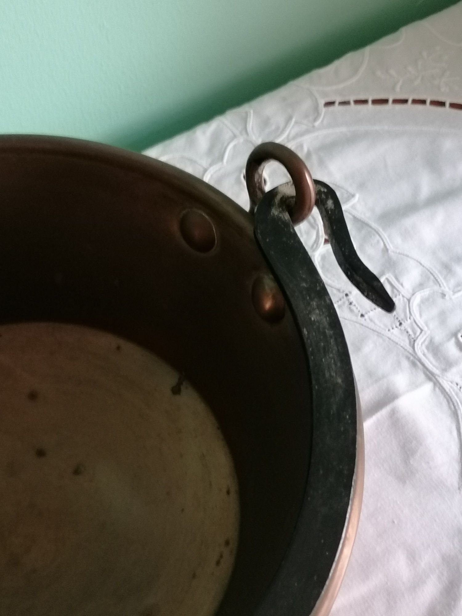 Panelas cobre antigas nunca usadas
